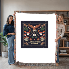 Adventure Awaits - Woven Blanket