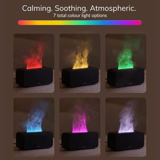 Mini Air Humidifier with Simulation Flame